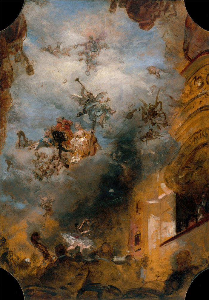 亨利·格韦克斯（Henri Gervex，法国画家）高清作品-《历代音乐（1889）》