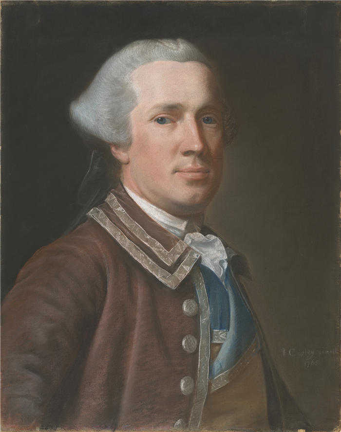 约翰·辛格尔顿·科普利 (John Singleton Copley，美国画家)高清作品-《约翰·坦普尔 (1765)》