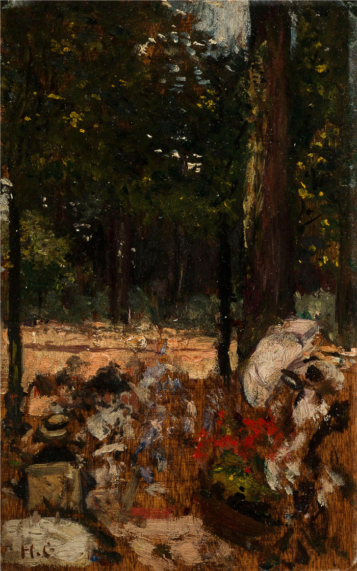 亨利·格韦克斯（Henri Gervex，法国画家）高清作品-《普托岛风景（1907）》