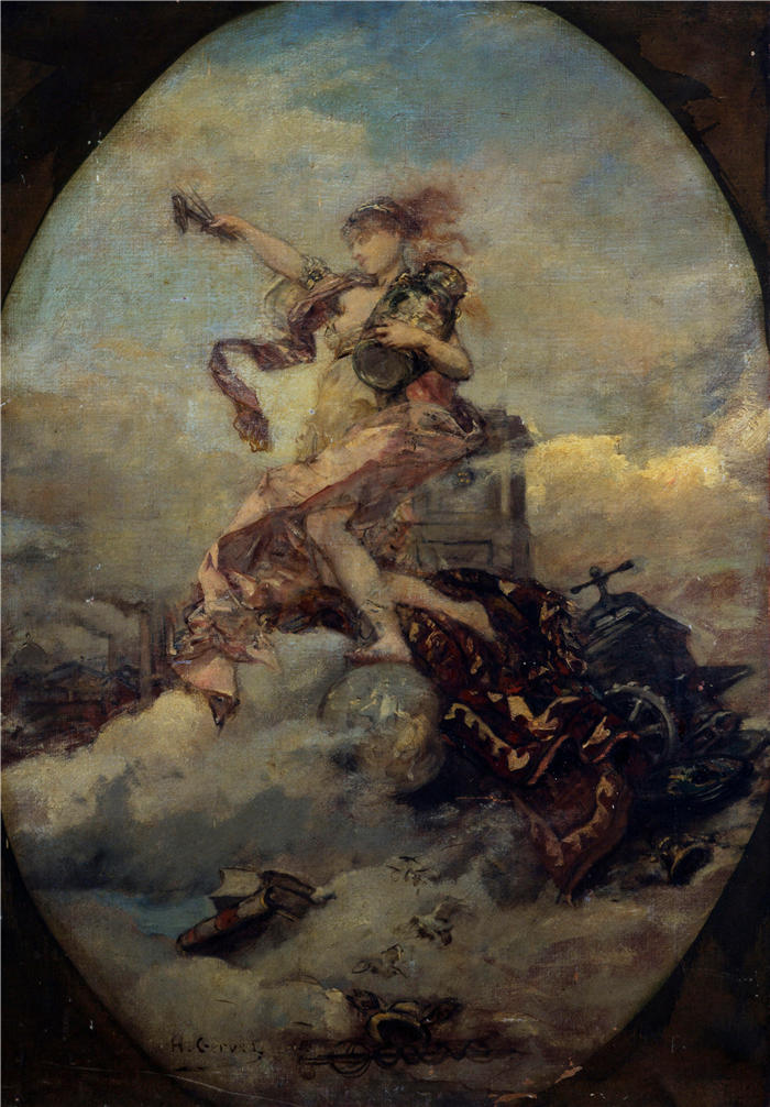 亨利·格韦克斯（Henri Gervex，法国画家）高清作品-《银行快报 (1881)》