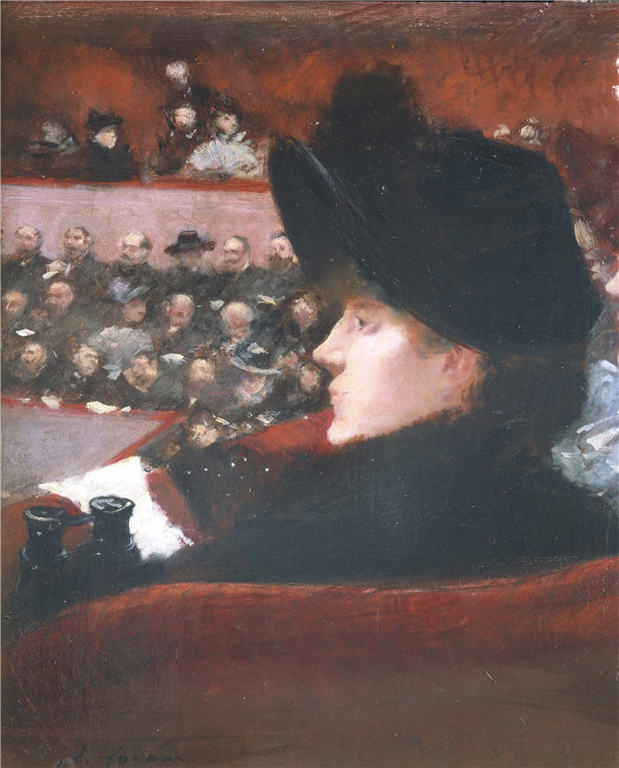 让·路易·福兰（Jean-Louis Forain，法国画家）高清作品-《拉罗格 (1880)》