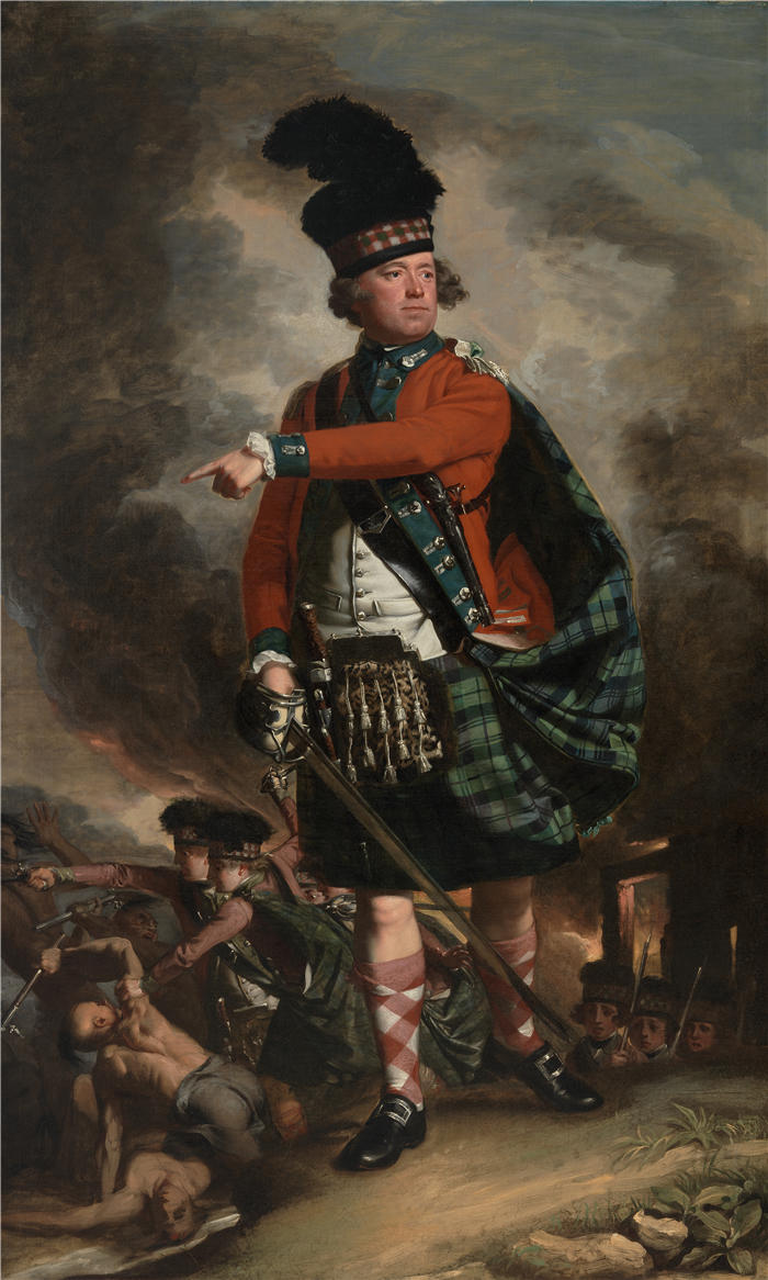约翰·辛格尔顿·科普利 (John Singleton Copley，美国画家)高清作品-《休·蒙哥马利的肖像（1780 年）》