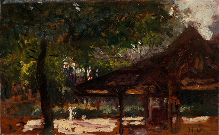 亨利·格韦克斯（Henri Gervex，法国画家）高清作品-《普托岛圆圈研究（1907）》