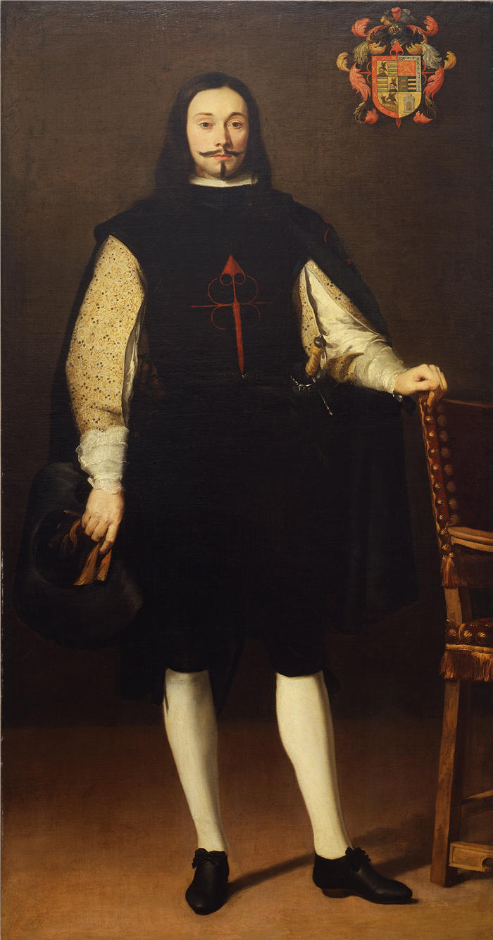 巴托洛梅·埃斯特班·穆里略（Bartolomé Esteban Murillo，西班牙画家）高清作品-《Don Diego Felix de Esquivel y Aldama 的肖像》