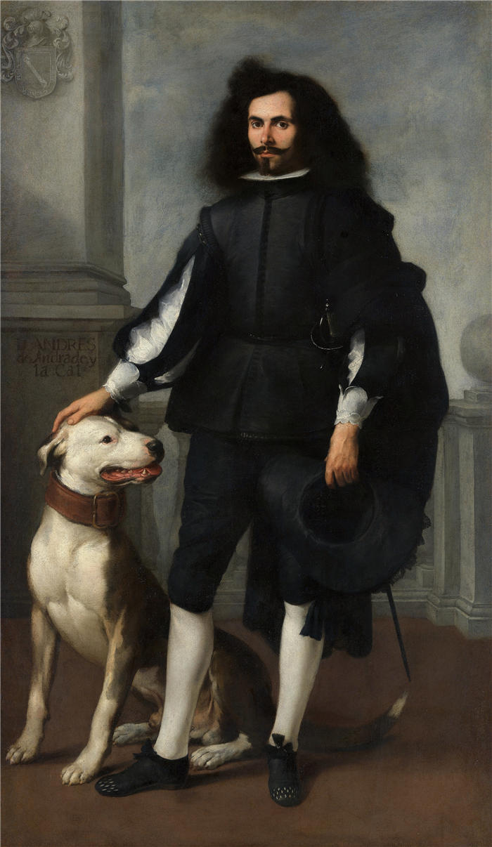 巴托洛梅·埃斯特班·穆里略(Bartolomé Esteban Murillo,西班牙画家)高清作品-《唐·安德烈斯·德安德拉德和拉卡尔(约1665-1672年)》