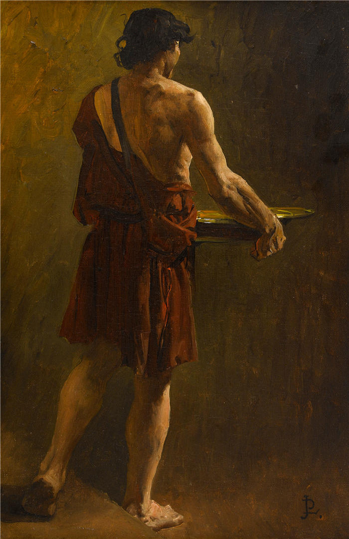 让·保罗·劳伦斯（Jean-Paul Laurens，法国画家）高清作品-《梅罗文吉时代的故事（1883）》