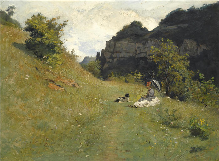 让·保罗·劳伦斯（Jean-Paul Laurens，法国画家）高清作品-《拉罗什之路（1878年）》