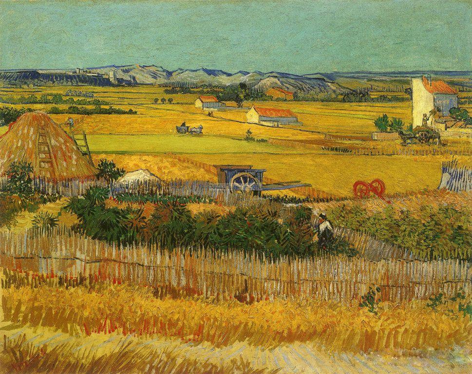 前500幅世界名画-文森特·梵高（Vincent van Gogh）作品《麦田》