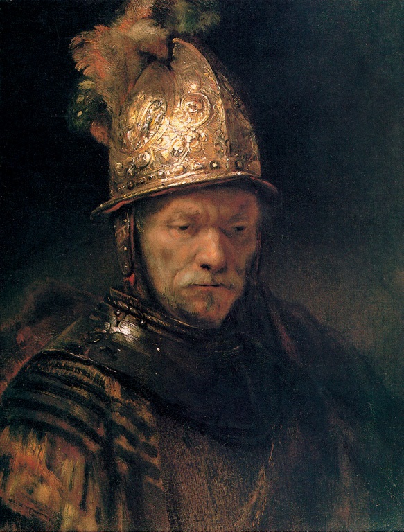 前500幅世界名画-《戴金盔的男子》 伦勃朗作品赏析