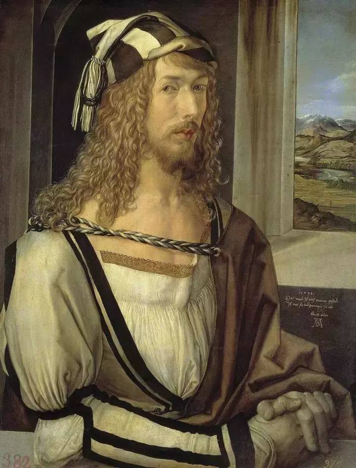 前500幅世界名画-丢勒《1498年自画像》作品欣赏