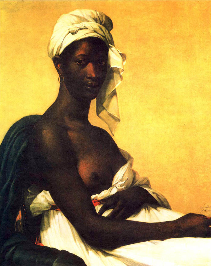 前500幅世界名画-贝诺瓦《黑人妇女像》
