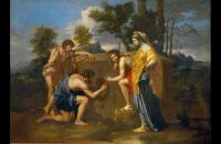 前500幅世界名画-普桑的《阿卡迪亚牧人》作品