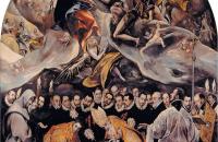 前500幅世界名画-格列柯作品《奥尔加斯伯爵的葬礼》 格列柯油画-法国