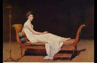 前500幅世界名画-雅克－路易・达维德《雷卡米埃夫人像》