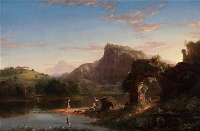 托马斯·科尔（Thomas Cole，美国画家）高清作品-《快板 (1845)(1)》