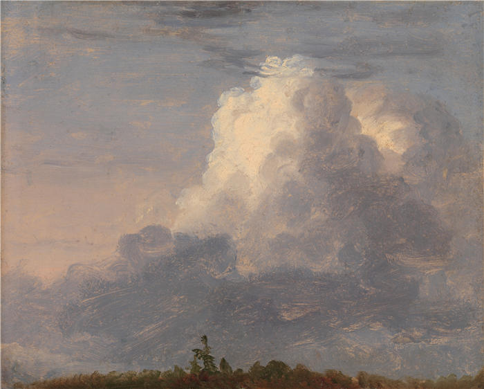 托马斯·科尔（Thomas Cole，美国画家）高清作品-《云（约 1838 年）》