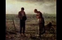 前500幅世界名画-米勒油画作品《晚祷》