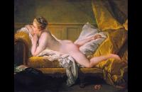 前500幅世界名画-布歇的《休息的女孩》又名《躺着的少女》作品欣赏