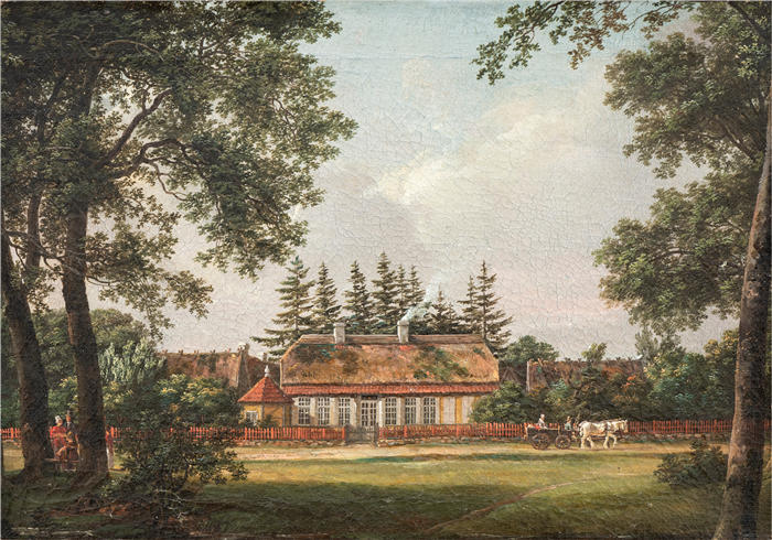 约翰·克里斯蒂安·达尔（Johan Christian Dahl，挪威画家）高清作品-《护林员住宅》