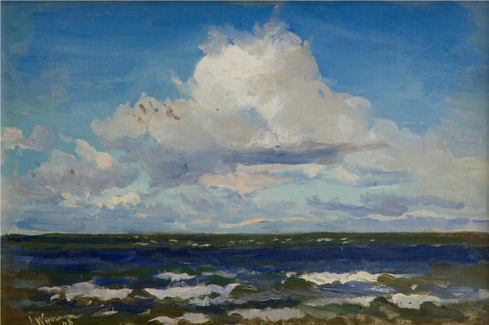 莱昂·扬·维佐科夫斯基(Jacek Malczewski，波兰画家)高清作品-《波瓦加海 (1908)》