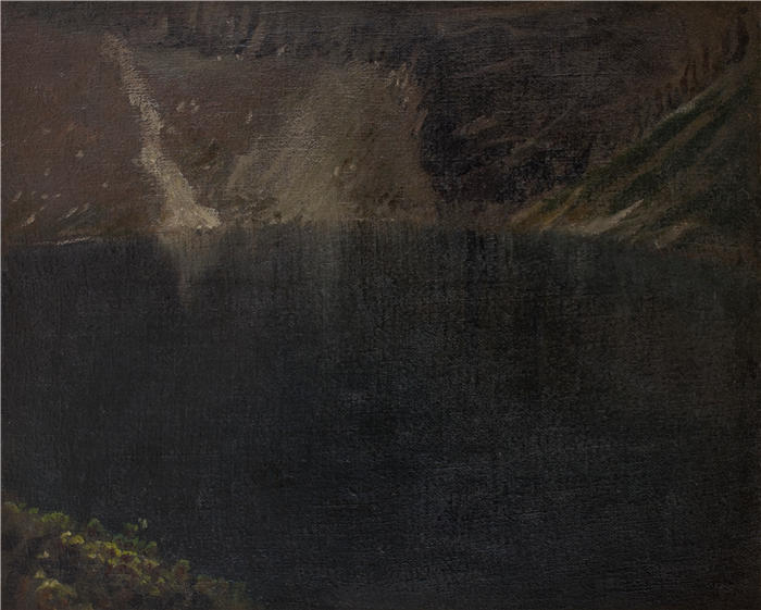 莱昂·扬·维佐科夫斯基(Jacek Malczewski，波兰画家)高清作品-《黑湖 (1906)》