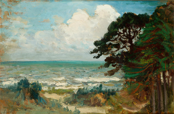 莱昂·扬·维佐科夫斯基(Jacek Malczewski，波兰画家)高清作品-《海上（1908 年）》