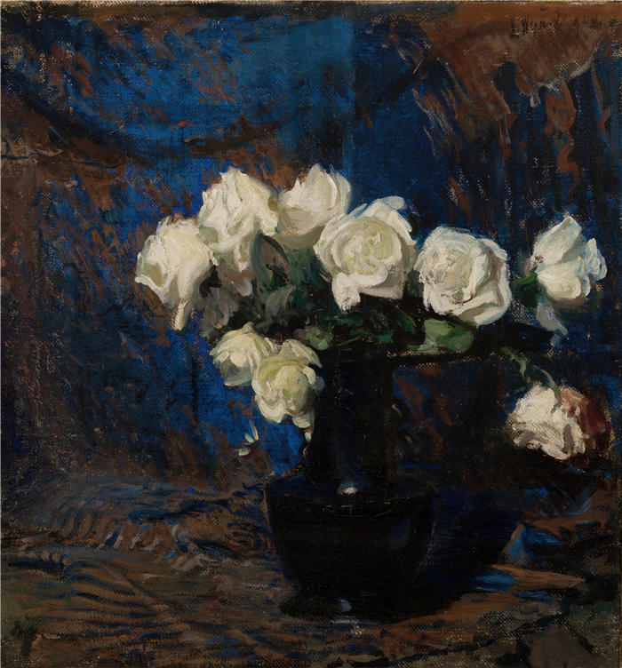莱昂·扬·维佐科夫斯基(Jacek Malczewski，波兰画家)高清作品-《白玫瑰（1908）》
