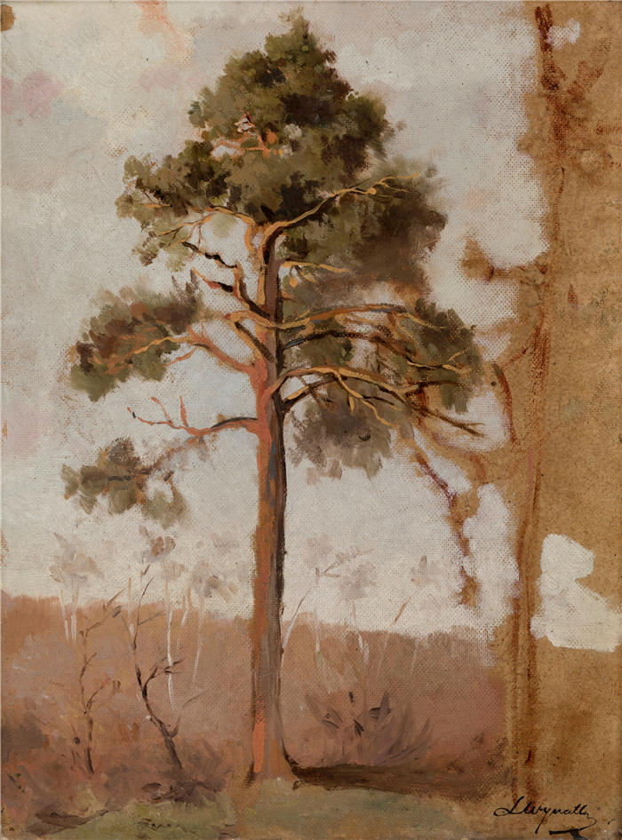 莱昂·扬·维佐科夫斯基(Jacek Malczewski，波兰画家)高清作品-《Połąga 的松树 (1906-1910)》
