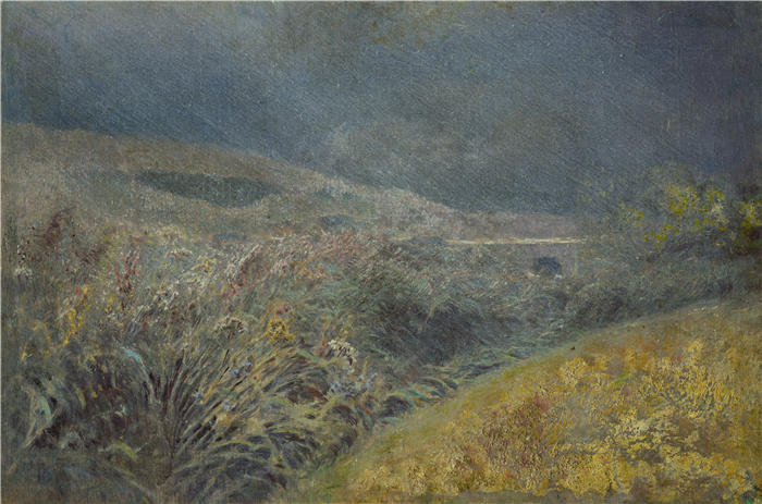 拉迪斯拉夫·梅德尼亚斯基(Ladislav Mednyánszky,匈牙利画家)高清作品-《Belianske Tatra (1880–1900) 的主题》