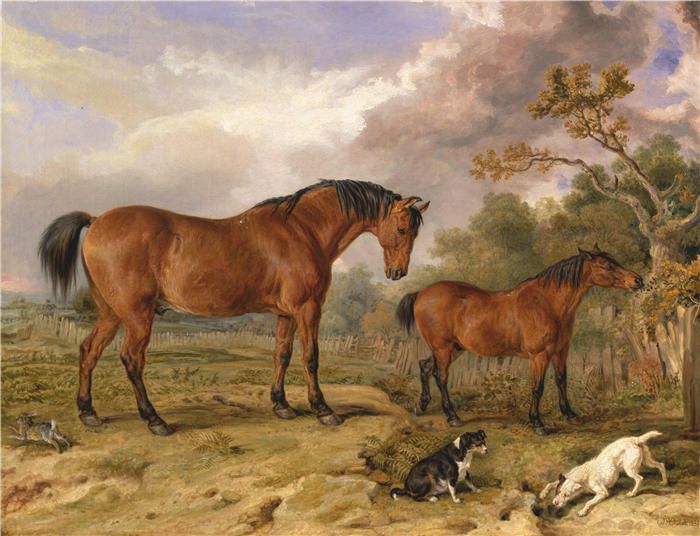 詹姆斯·沃德（James Ward，英国画家）高清作品-《罗兰·奥尔斯顿 (Rowland Alston) 等人的财产，议员 (1835)》
