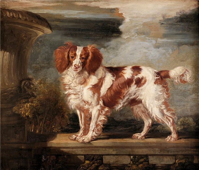詹姆斯·沃德（James Ward，英国画家）高清作品-《西班牙猎犬》