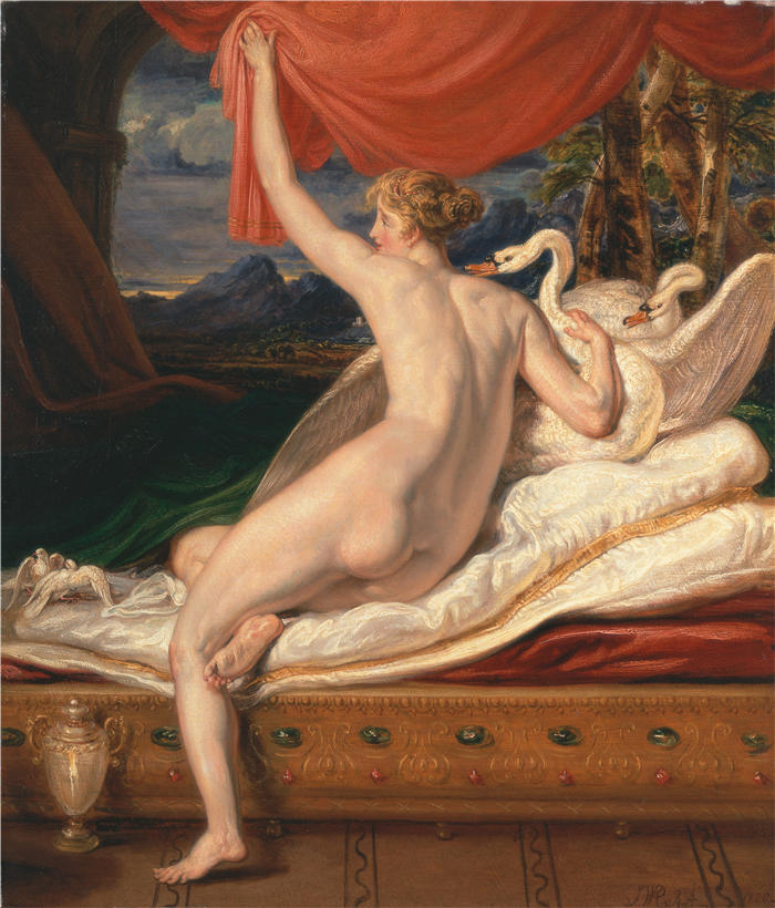 詹姆斯·沃德（James Ward，英国画家）高清作品-《维纳斯从沙发上升起（1828）》