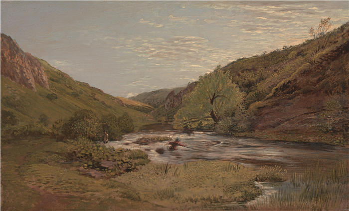 约翰·林内尔（John Linnell，英国画家）高清作品-《在多夫代尔 (1814 - 1815) (1)》