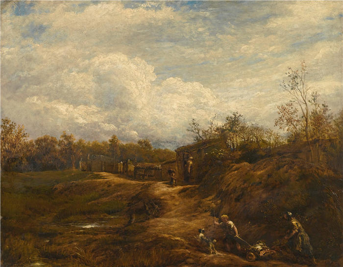 约翰·林内尔（John Linnell，英国画家）高清作品-《英国风景》