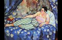 前500幅世界名画-苏珊娜・瓦拉东《蓝色房间》