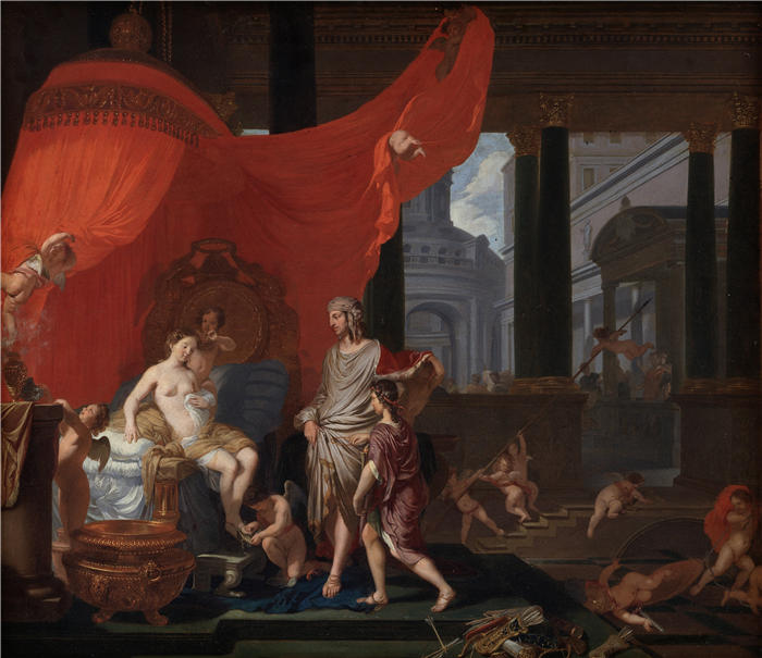 杰拉德·德·莱雷瑟（Gerard de Lairesse，荷兰画家）高清作品-《亚历山大和罗克珊娜的婚礼（1664）》