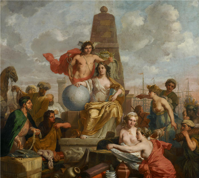杰拉德·德·莱雷瑟（Gerard de Lairesse，荷兰画家）高清作品-《阿姆斯特丹的城市处女 (1665 – 1685)》