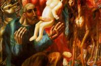 前500幅世界名画-帕维尔·菲洛诺夫（Pavel Filonov）作品《农民家庭》