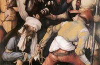 前500幅世界名画-马蒂亚斯·格鲁内瓦尔德《 嘲弄基督》