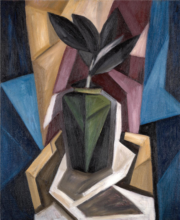 马斯登·哈特利（Marsden Hartley，美国画家）高清作品-《橡胶厂 (1920)》