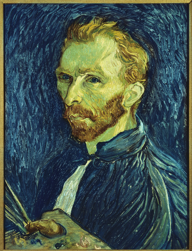 前100幅世界名画（九十九）-文森特·<a href=https://www.kuhw.com/e/tags/?tagid=139 target=_blank class=infotextkey>梵高</a>（Vincent van Gogh）《自画像》作品