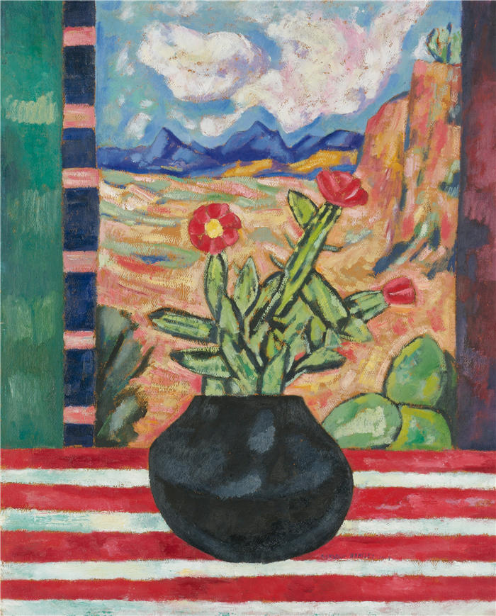 马斯登·哈特利（Marsden Hartley，美国画家）高清作品-《无题（静物）（1919）》