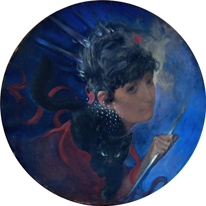 卡尔·拉尔森( Carl Larsson,瑞典画家)高清作品-《电力(约 1884 年)》