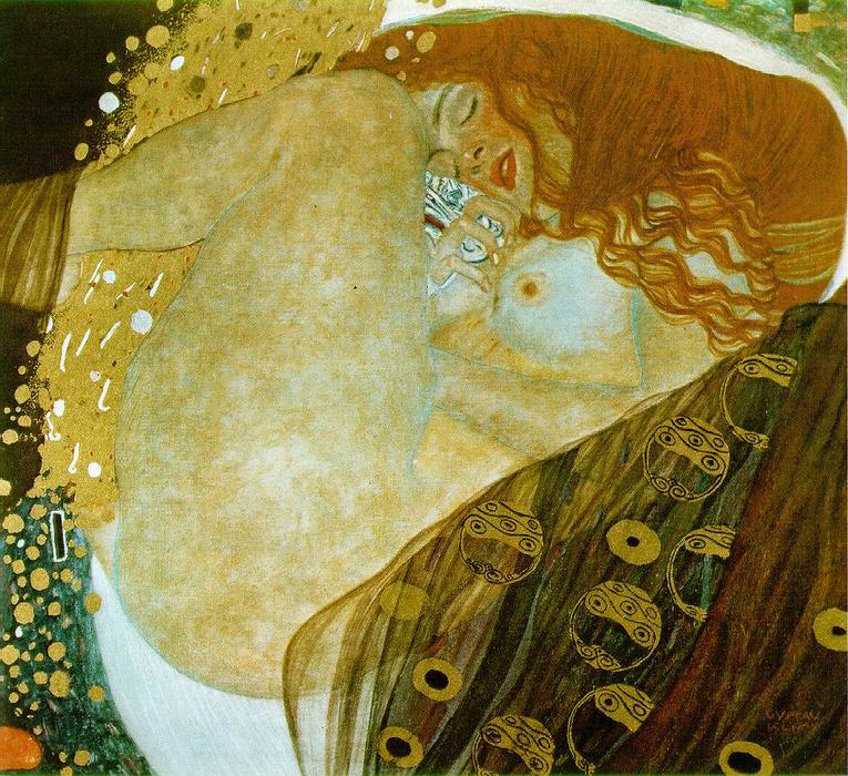 前500幅世界名画）-“达内” Gustav Klimt - 布面油画 - 77 x 83 cm
