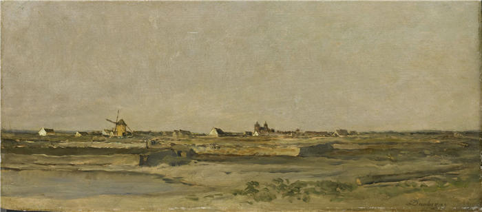 查尔斯·弗朗索瓦·杜比尼（Charles-Francois Daubigny，法国画家）高清作品-《风景 (1840 - 1878)》