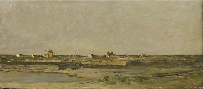 查尔斯·弗朗索瓦·杜比尼(Charles-Francois Daubigny,法国画家)高清作品-《风景 (1840 - 1878)》