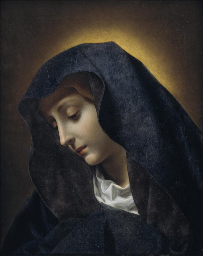 卡洛·多尔奇（Carlo Dolci，意大利画家）高清作品-《处女座 (1631 – 1686)》