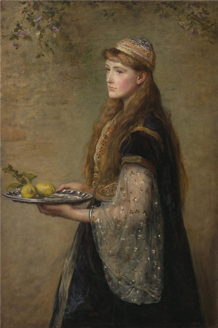 约翰·埃弗里特·米莱斯（John Everett Millais，英国画家）高清作品-《俘虏 (1882)》