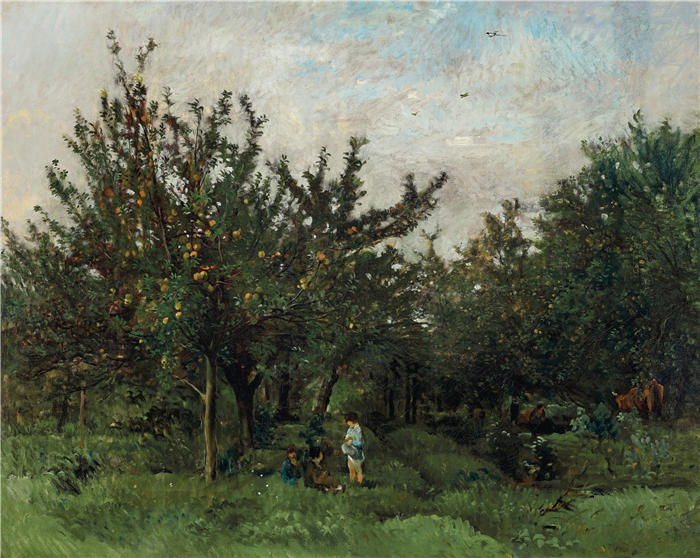 查尔斯·弗朗索瓦·杜比尼（Charles-Francois Daubigny，法国画家）高清作品-《维杰（约1871-1878年）》