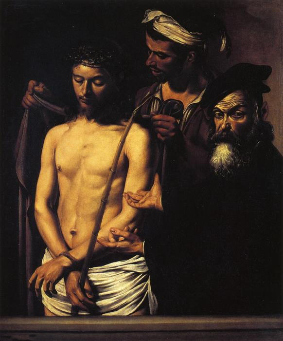 前500幅世界名画-“看那个人” 卡拉瓦乔 (Michelangelo Merisi) - 布面油画 - 128 x 103 cm
